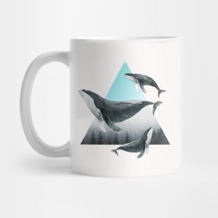 whales cross the sky Mug